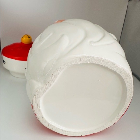 Vintage Ceramic Santa Christmas Cookie Candy Jar Canister - Picture 4 of 5